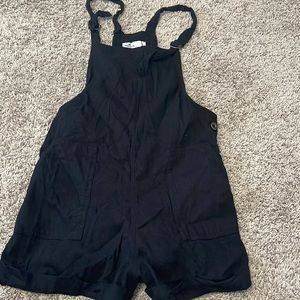 Short Black Overalls